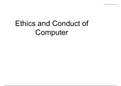 Ethics and Conduct Computer Science OCR GCSE As-level A-level  (9-1) Computer Science Revision Workbook, ISBN: 9781292131191
