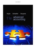 Advanced Accounting 11th Edition Hoyle Solutions Manual|GUIDE A+