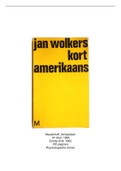 Nederlands boekverslag Kort Amerikaans - Jan Wolkers