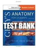 Gray’s Anatomy for Students 3rd Edition Drake Test Bank |Complete Guide A+|Instant download.