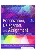 Prioritization Delegation and Assignment 4th Edition LaCharity Test Bank