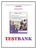 (Complete Guide) Test Bank for Ebersole and Hess’ Gerontological Nursing and Healthy Aging 5th Edition Touhy| Latest | Rationales| 