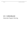 IP1 - EXAM 1 Complete summary (Literature & lectures)