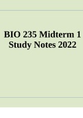 BIO 235 Midterm Exam Questions and Answers 2022