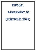 TPF2601 ASSIGNMENT 50 2022