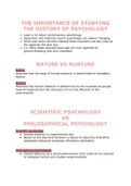 History of Psychology Full Summary