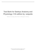 Test Bank for Seeleys Anatomy and Physiology 11th edition by     vanputte