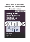 Using R for Introductory Statistics 2nd Edition Verzani Solutions Manual