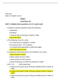 CHEM 120 Exam 2: Chapters 5,6,7,8 (With Answer Key) - Chamberlain College of Nursing