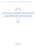 ATI TEAS 7 SCIENCE STUDY GUIDE (ANATOMY AND PHYSIOLOGY