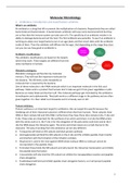Summary Molecular Bacteriology of Infectious Diseases (16/20)