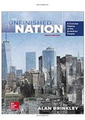 The Unfinished Nation A Concise History of the American People 8th Edition Alan Brinkley Test Bank