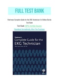 Hartmans Complete Guide for the EKG Technician 1st Edition Clarke Test Bank
