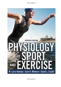 Physiology of Sport and Exercise 7th Edition Kenney Test Bank|ISBN-13 ‏: ‎9781492572299 |Complete Guide A+|Instant download.