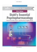 Stahl’s Essential Psychopharmacology 5th Edition Test Bank|ISBN-13 ‏ : ‎ 9781108838573 |Complete Guide A+|Instant download.