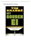 Het Gouden Ei - samenvatting en essay, Boekverslag Het Gouden Ei, Tim Krabbé, het gouden ei boek analyse,  het gouden ei hele boek	