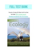 Elements of Ecology 9th Edition Smith Test Bank