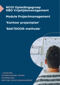 NCOI geslaagd projectplan 'BAKTDOOR' 2022 - moduleopdracht Projectmanagement - Kantoor-plan (Grit/Scheers/Schouten)