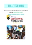 Electronic Commerce 12th Edition Gary Schneider Solutions Manual