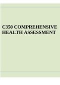 C350 COMPREHENSIVE HEALTH ASSESSMENT