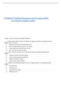 Exam (elaborations)Test Bank CURRENT Medical Diagnosis and Treatment -GUATNREED  CURRENT Medical Diagnosis and Treatment 2022, ISBN: 9781264269396