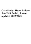 Case Study: Heart Failure JoANNA Smith, Latest updated 2022/2023
