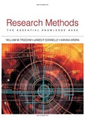 Research Methods The Essential Knowledge Base 2nd Edition Trochim Test Bank