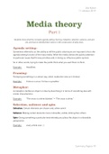 Media theory summary