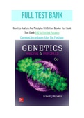 Genetics Analysis And Principles 6th Edition Brooker Test Bank