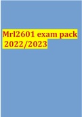 Mrl2601 exam pack 2022/2023