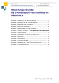 Uitwerkingen Auditing beginselen Grondslagen van Auditing en Assurance 