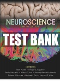 Test Bank for Neuroscience 6th Edition by Dale Purves ISBN 9781605353807 Chapter 1-34 | Complete Guide A+