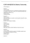 CJUS 610 Quiz 8-(Set-2) Leadership, Ethics and Policing, Liberty University