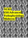 NURS 6501Advanced Pathophysiology Midterm