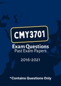 CMY3701 - Exam Question Papers (2016-2019)