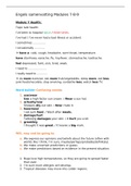 Engels samenvatting vwo 2 modules 7 - 8 - 9