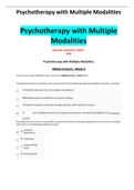 NRNP 6645 Psychotherapy with Multiple Modalities Midterm Exam - Week 6