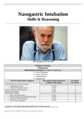 Unfolding clinical Reasoning Case Study Nasogastric Intubation Skills & Reasoning Jim Sanderson, 65 years old