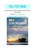 Fluid Mechanics Fundamentals and Applications 4th Edition Cengel Solutions Manual With Question and Answers, From Chapter 1 to 15