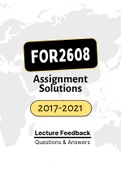 FOR2608 - Tutorial Letters 201 (Merged) (2017-2021) (Questions&Answers)
