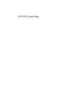 CIV3701 Exam Prep.
