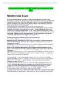 ALL NR 509 FILES 2022/2023 | A VERIFIED SOLUTION TO HELP YOU PASS YOUR  CATS,ASSESSMENTS, MIDTERM EXAMS AND FINAL EXAM 100% SUCCESS GUARANTEE