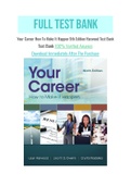 Your Career How To Make It Happen 9th Edition Harwood Test Bank with Question and Answers, From Chapter 1 to 14