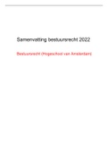 Samenvatting bestuursrecht 2022، Bestuursrecht (Hogeschool van Amsterdam)