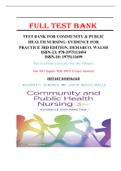 Test Bank for Community & Public Health Nursing: Evidence for Practice 3rd Edition Demarco, Walsh