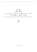 Samenvatting PRINCE2 ® 6de Editie - Pocket guide, ISBN: 9789401805919  Projectmanagement Methoden En Standaarden (MPM-PM-PMMS-22_1_V)