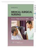 Workbook for Introductory Medical-Surgical Nursing (Edition 11) Answer Key 