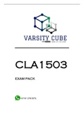 CLA1503 EXAM PACK 2023
