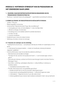 Samenvatting module 2: historisch overzicht van de pedagogiek en het onderzoek naar leren