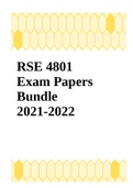 RSE 4801  Exam Papers Bundle 2021-2022